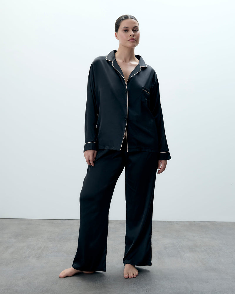 Claudia Shirt and Trouser Black